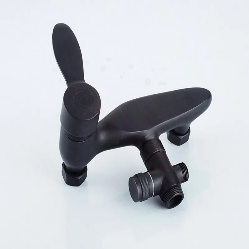 Черный Масло Втирают Латунь Одной ручкой Ванная комната дождевой дождь насадки