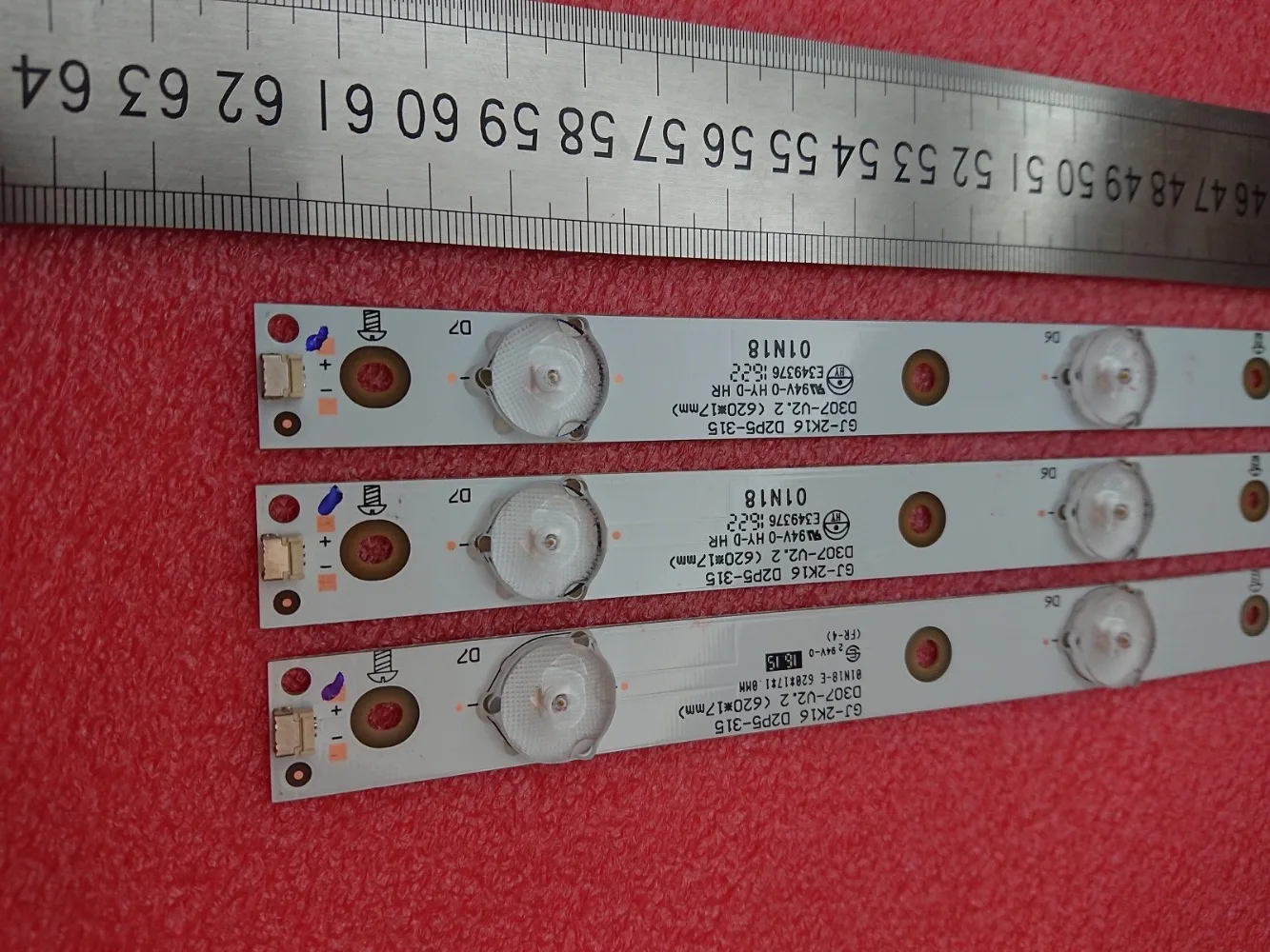 Комплект из 3 предметов, 7 светодиодный(3 V) 620 мм светодиодный подсветка полосы для 32PFT4131 32PHH4101 GJ-2K16 D2P5-315 D307-V2 01N19 01N18