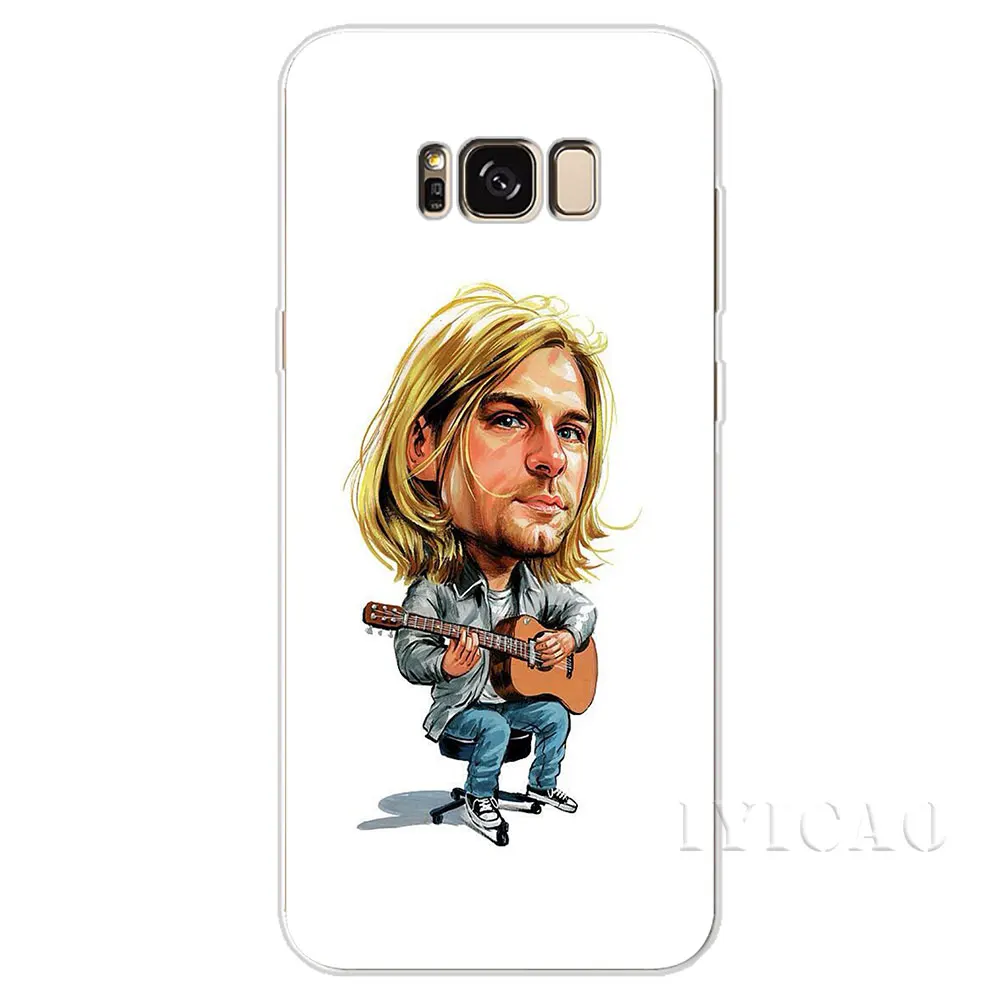 IYICAO Nirvana Kurt Cobain жесткий чехол для Samsung Galaxy S6 S7 край S8 S9 S10 плюс S10e Note 8 9