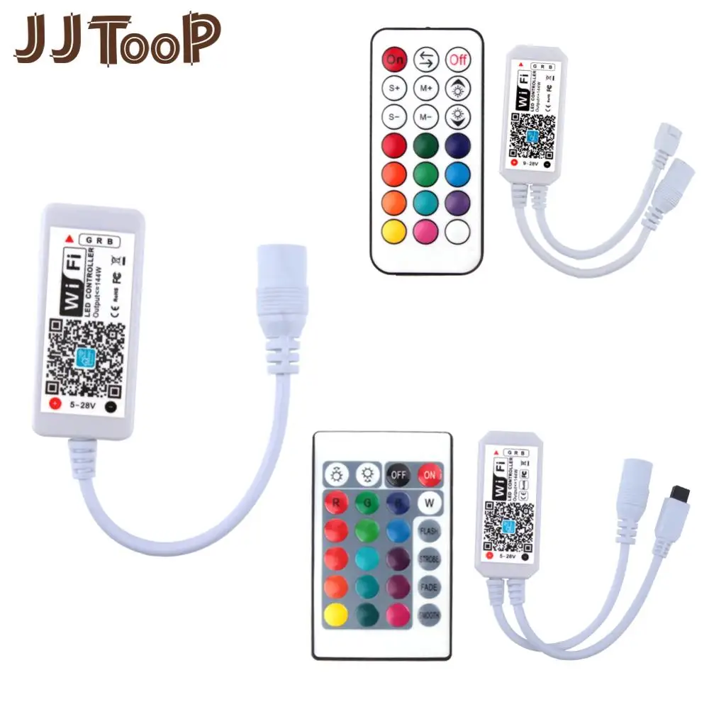 RGB беспроводной контроллер RF 21Key/IR 24Key Мини DC12V пульт дистанционного управления для WS2812B Светодиодные полосы