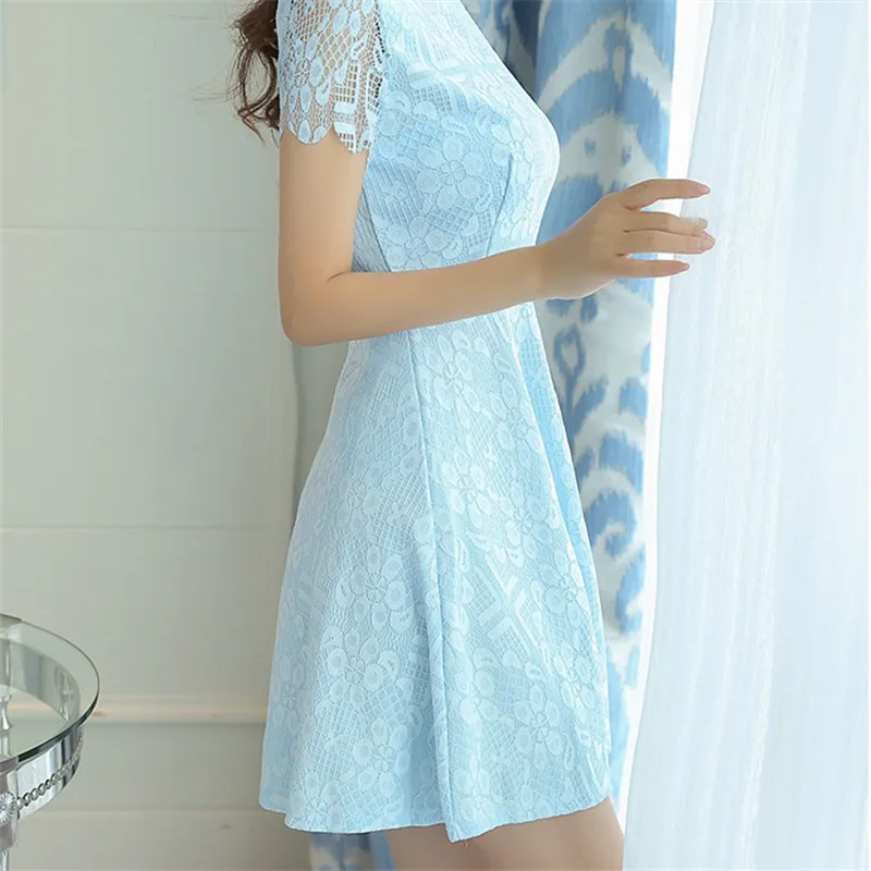 Сезон: весна–лето Модные женские линии с коротким рукавом платье 2018 новый