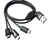 3 in 1 mini usb data charger cable 1meter