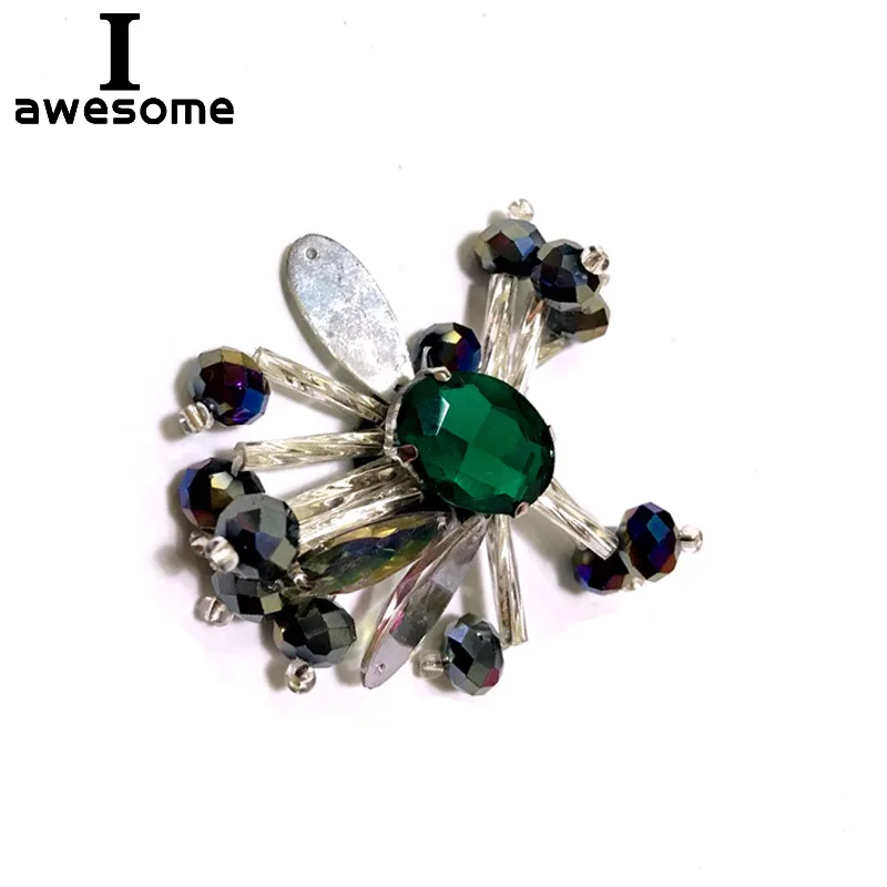 Зеленые стразы цветы свадебная обувь аксессуары для свадебной вечеринки