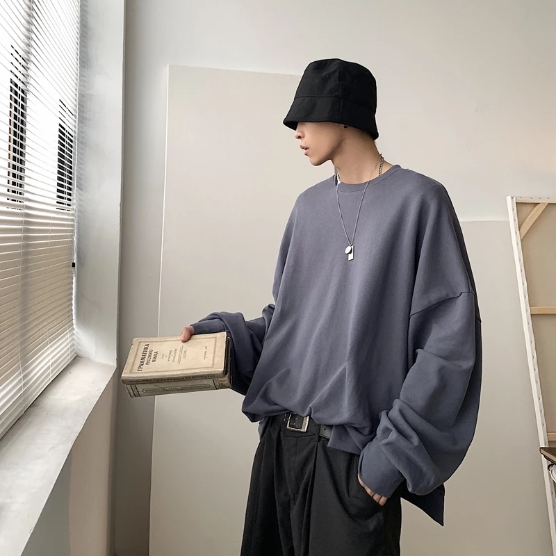 Осень 2019 новинка толстовка с капюшоном одноцветная свободная Корейская версия