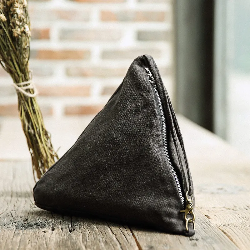 AETOO Сумка пельмени из художественной ткани треугольная Ретро сумка хлопка и льна