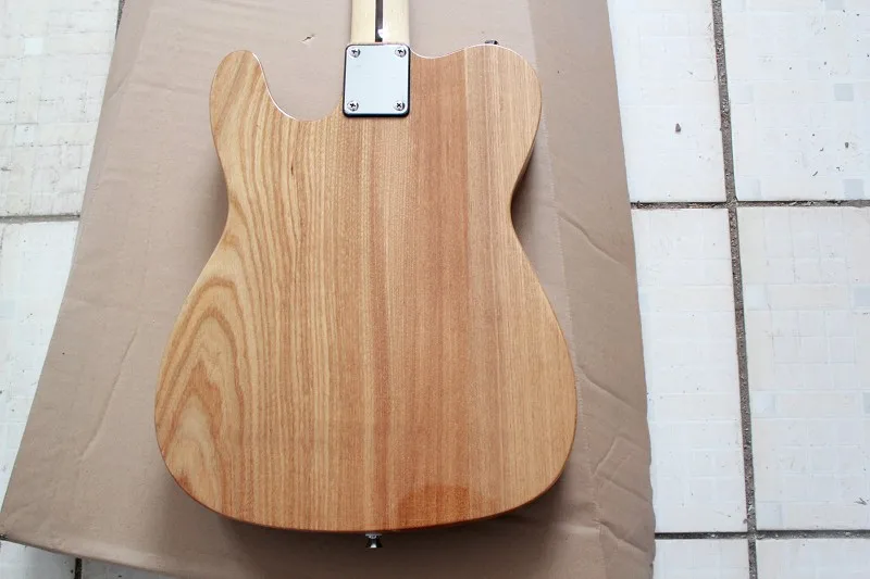 Бесплатная доставка F Telecaster Полу полый корпус Natural Цвет Джаз Электрогитары с Bigsby