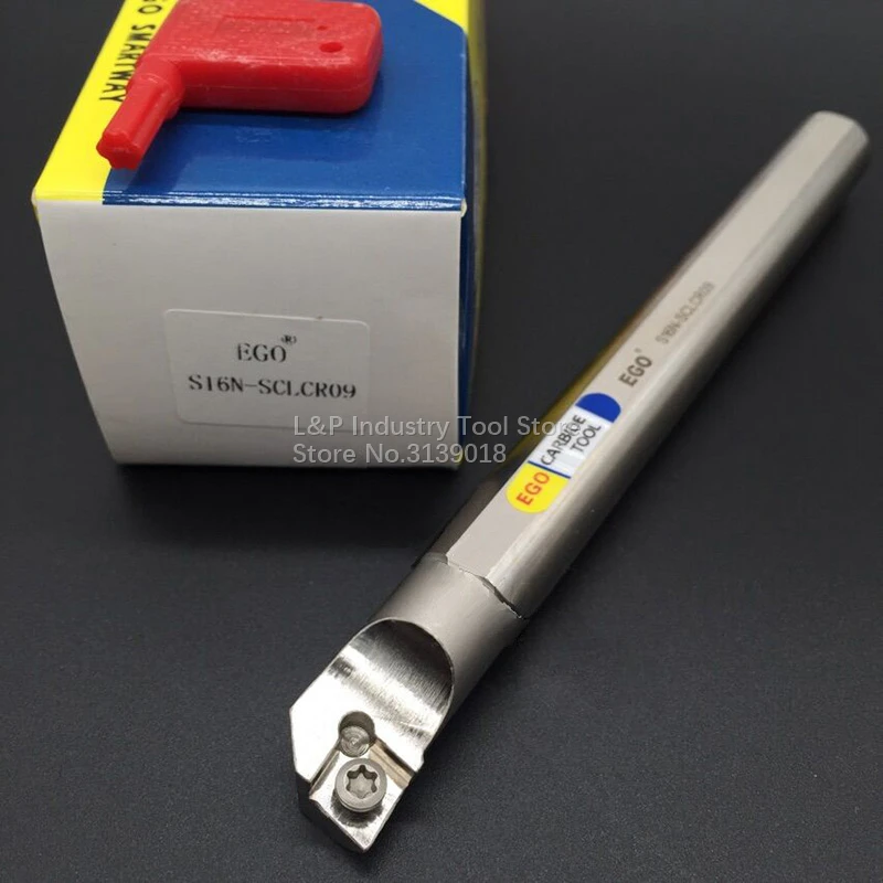 EGO Anti-vibration Inner Bore Lathe Chuck S12M-SCLCR09 S14M-SCLCR09 S16N-SCLCR09 S20Q-SCLCR09 Tool Holder For CCMT09T304 Knife