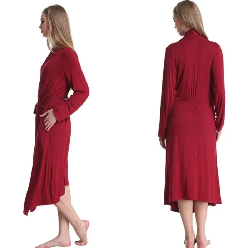 CooLMiFashion женские халаты мягкое кимоно из хлопка темно синего цвета новый стиль