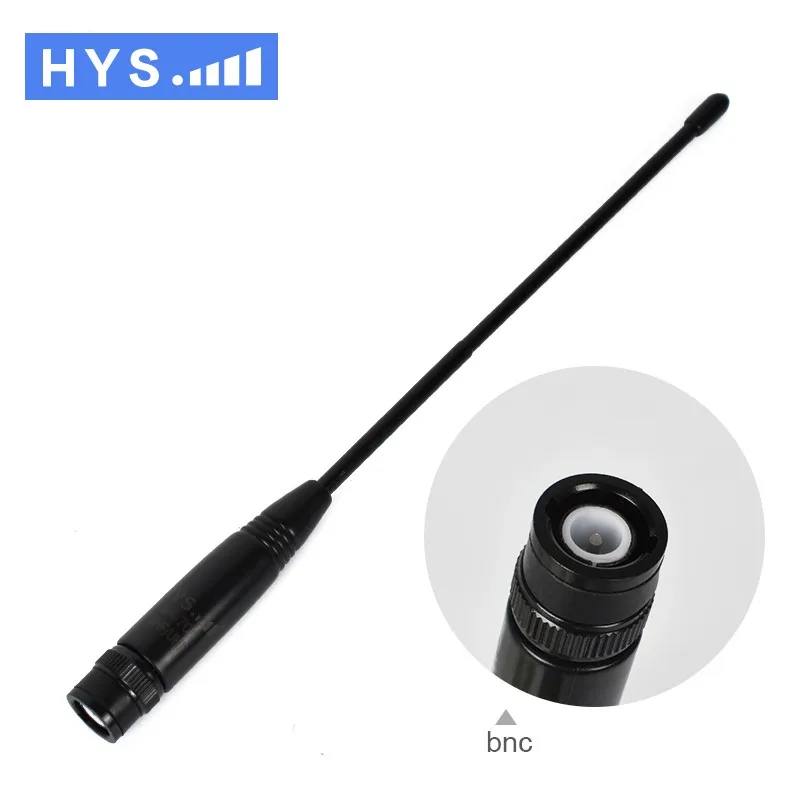 10 шт. HYS NA 701 Walkie Talkie BNC антенны 8 дюймовый Whip VHF/UHF 144/430 мГц двухстороннее радио Ham Radio