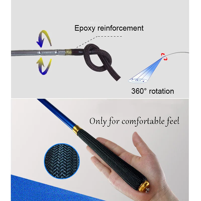 

Carbon Fishing Pole Portable Telescopic Hard Fishing Rod for Stream Freshwater &T8