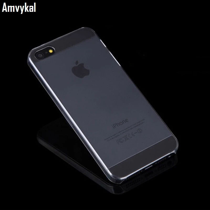 100 шт. жесткий пластик глянцевые прозрачные чехлы для телефонов iphone 11 Pro Max XR X Xs Max 5s SE 6s 7 8 Plus PC жесткий матовый чехол для телефона