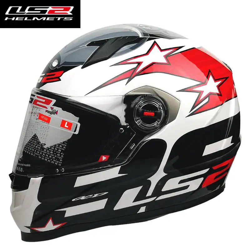 LS2 FF358 Полнолицевой мотоциклетный шлем Casco Moto Man ls2 со съемной и моющейся