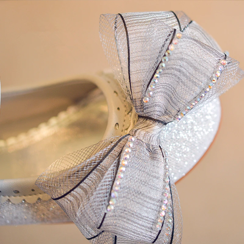 2018 Демисезонный туфли без каблуков &quotПринцесса&quot обуви для маленьких девочек