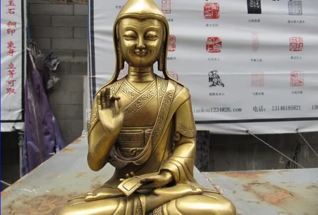 USPS в США S0318 Тибетский буддизм медная рафинированная статуя буддизма Далай ламы