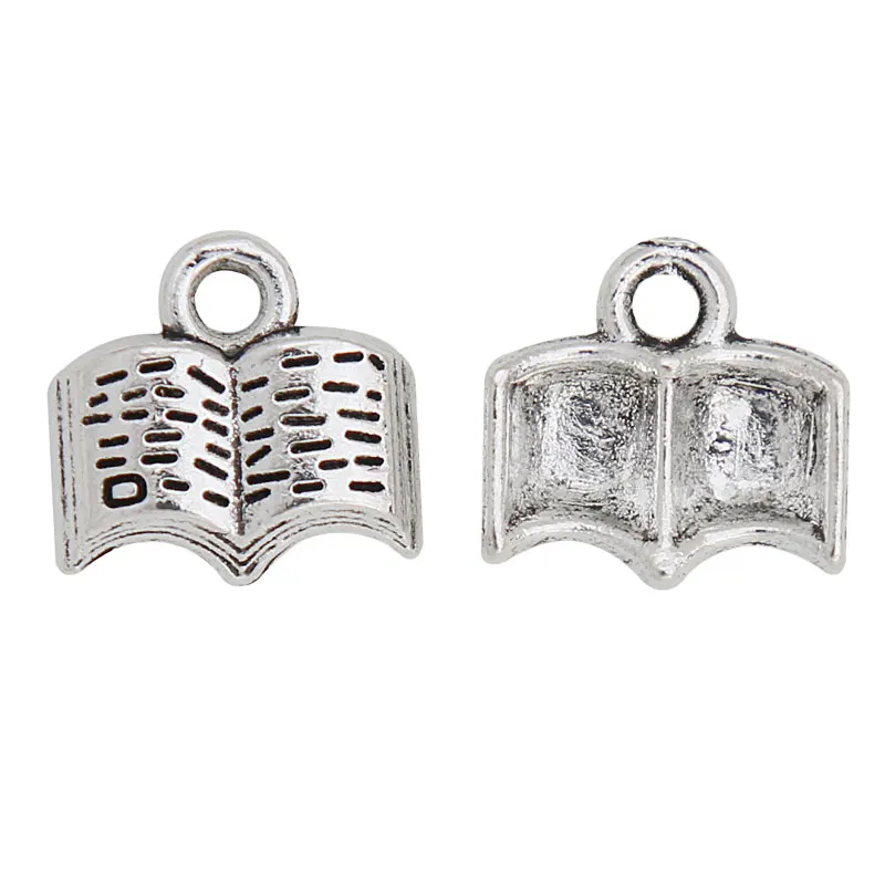 Модные Винтажные подвески для книг RAINXTAR из сплава на тему школьного обучения