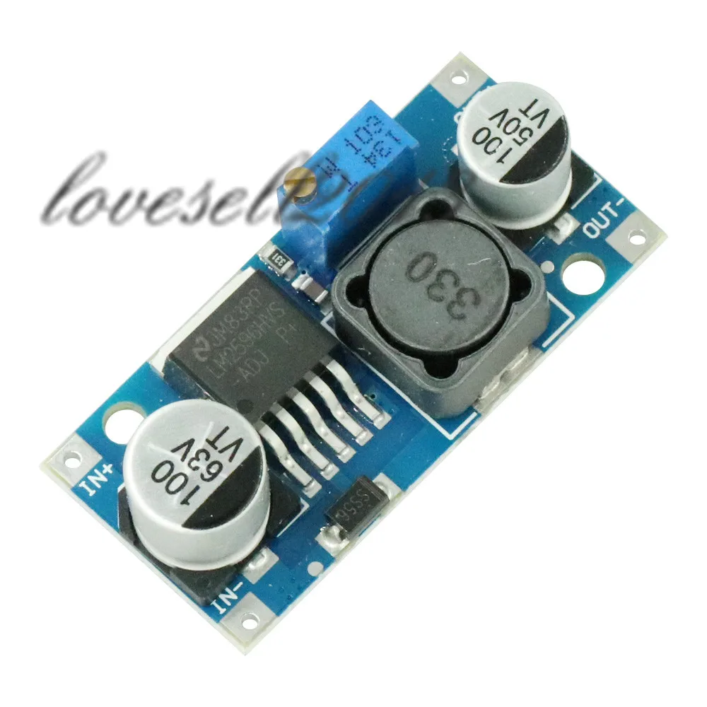 DC понижающий преобразователь комплект Регулируемый источник питания адаптер 3A