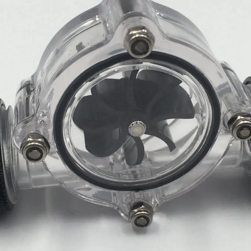 G1/4 дюймовый индикатор потока чистый основной корпус черное лезвие матовый