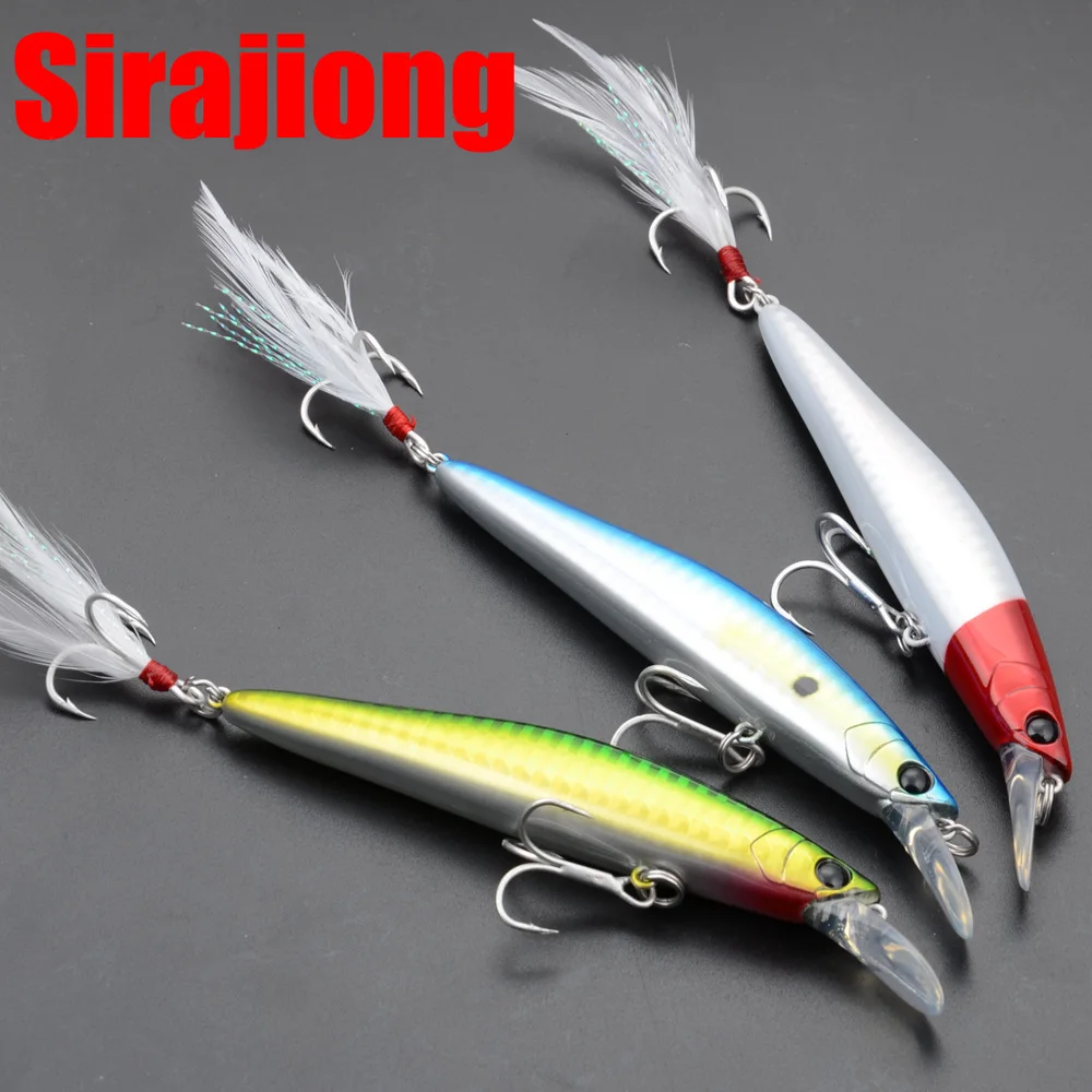 Sirajiong Jerkbait воблеры 115 мм 14 г погружающаяся Рыболовная Приманка Minnow Crankbait Japan BKK
