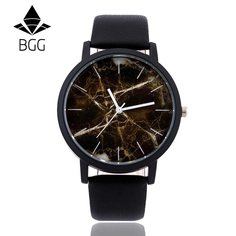 Женские часы с мраморной отделкой британский стиль модные мраморные циферблатом