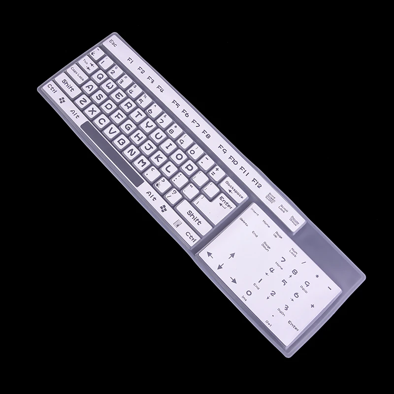 Силиконовый чехол для клавиатуры прозрачный протектор Macbook Air 44 5*13 см