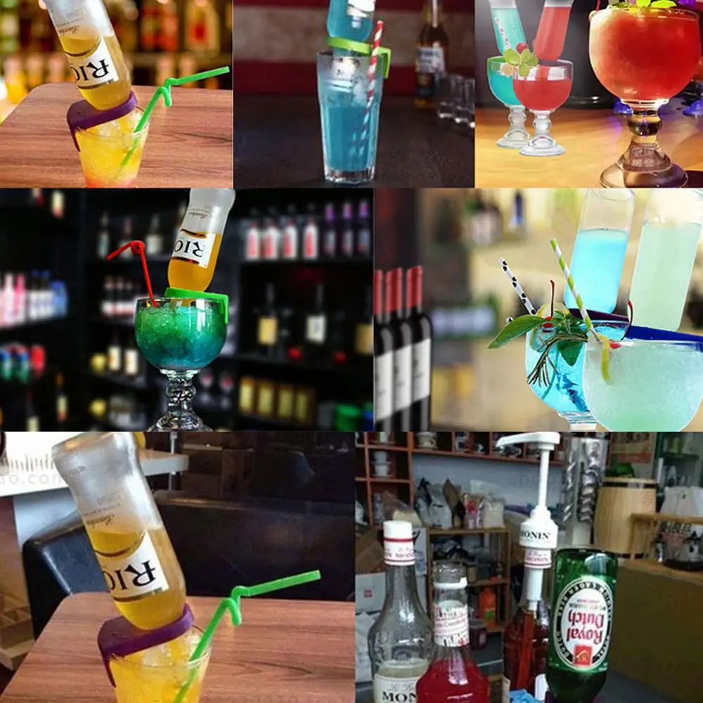 5 шт./компл. новейшие зажимы для коктейльных стаканчиков кофейного цвета