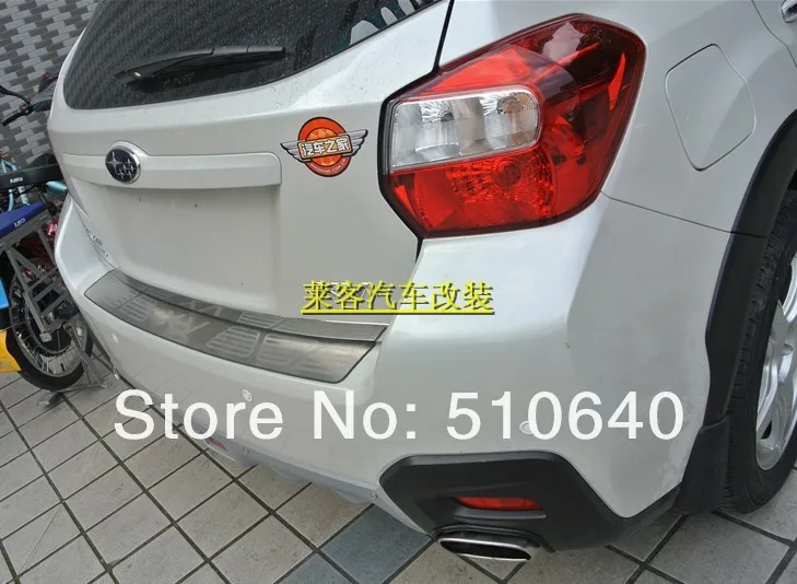 Rear Bumper Protector Threshold Door Sill Plate Trim For Subaru XV Impreza Hatchback 2012 2013 bh |