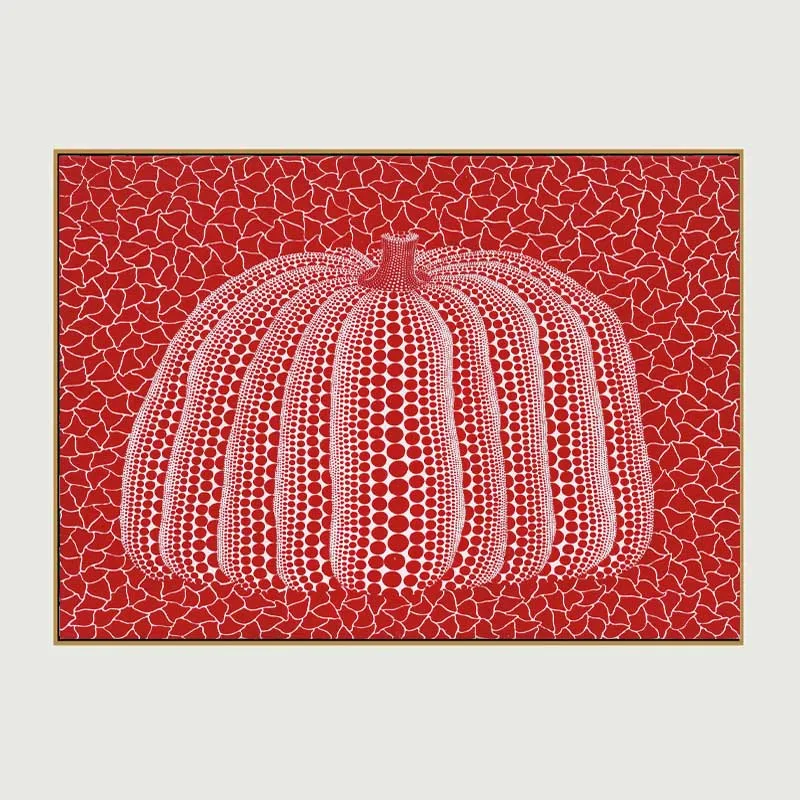Самоотверженное искусство Yayoi Kusama Холст Искусство красная тыква печатная картина маслом на холсте настенная живопись для домашнего декора Настенная картина