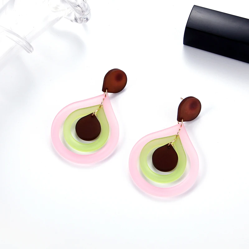 Pameng Fashion Trendy Pinkycolor Simple Pink Drop Earrings for Women Dangle Jewelry Christmas Day Gifts | Украшения и аксессуары