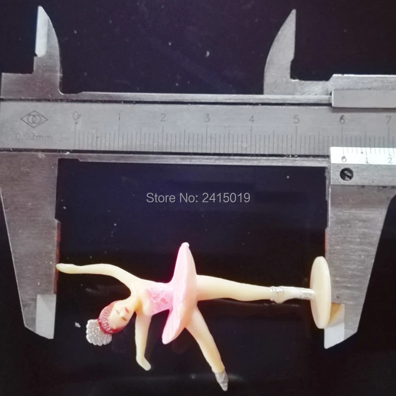 Милые Недорогие мини балетки голубого и розового цветов длиной 5 см 48 шт.