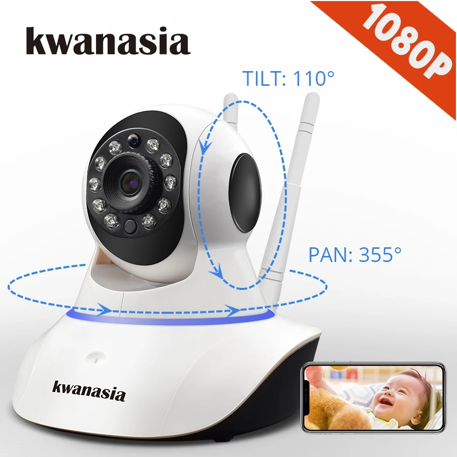 IP камера видеонаблюдения 1080P 2 Мп Wi Fi PTZ|Камеры видеонаблюдения| |