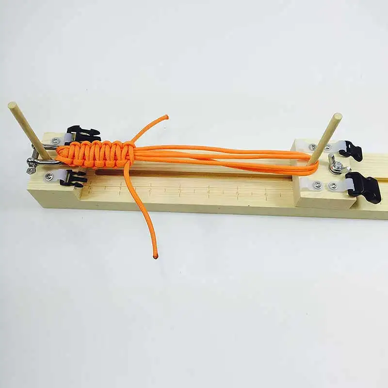 

Paracord Bracelet Jig Wristband Maker Wood DIY Knitting Wristband Knitting Tool Braided Parachute Cord Weaving Tools