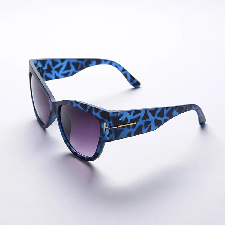Blue leopard Ким солнечные очки в стиле Кардашьян женские плоские квадратные люнет Роскошные брендовые дизайнерские черные с заклепками солнцезащитные очки для женщин - Цвет линз: Blue leopard