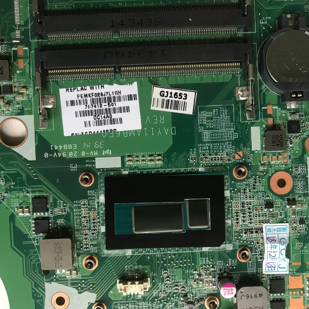 SZWXZY 17 3 &quotдюймов для HP F материнская плата портативного компьютера с I7 4510