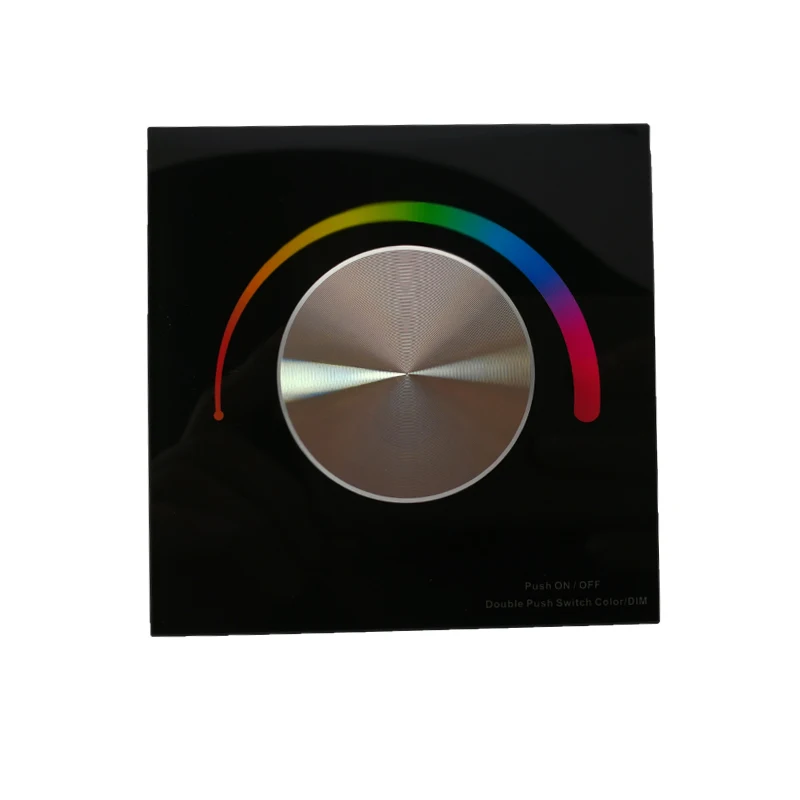 DC 12 V-24 V настенный ручной регулятор панели RGB контроллер полосы двойной 2,4 GHz и ШИМ сигнал T3-K 144W Led RGB контроллер полосы