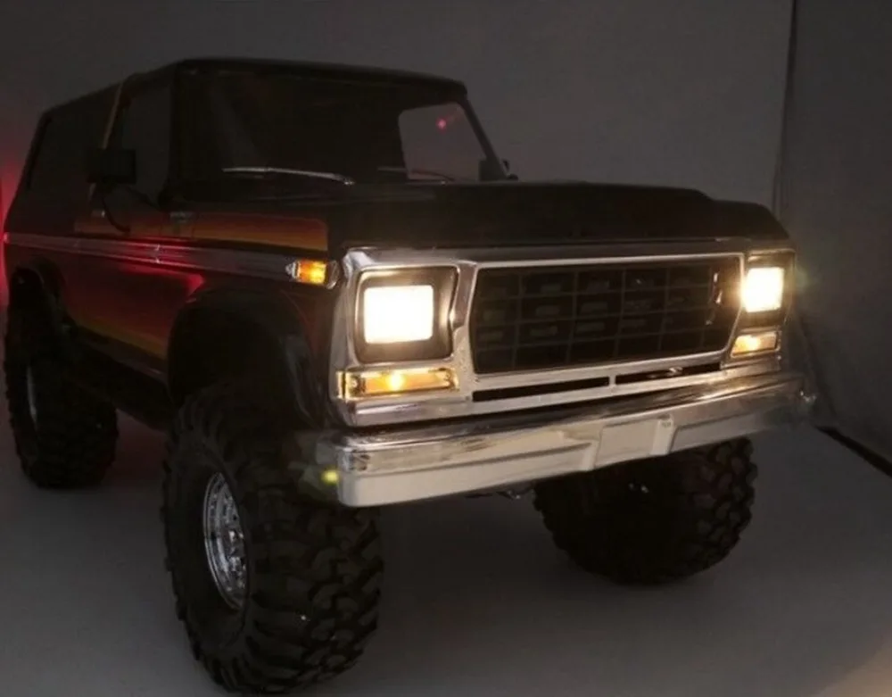 XBERSTAR Fast flash lamp Led Flashing Lights For TRAXXAS TRX4 T4 Land Rover Guard Ford OP Upgrade RC Car Part Accessories | Электроника