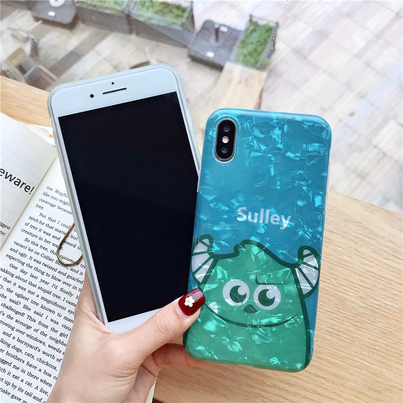 Сэм S10 милое парадное bling монстров чехол для samsung S10 S10E S9 S8 plus/Note 8/9 мультфильм Салливан задняя крышка
