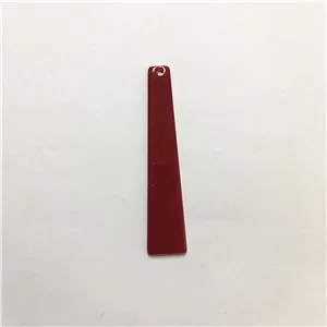 red Новое поступление! 55x12mm100шт/лот акриловые трапециевидные подвески для сережек/сережек аксессуары/детали для серег DIY - Цвет: red
