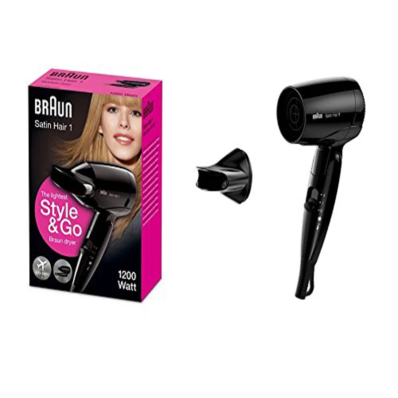 Мини-фен Braun 130 для укладки волос профессиональный складной электрический фен