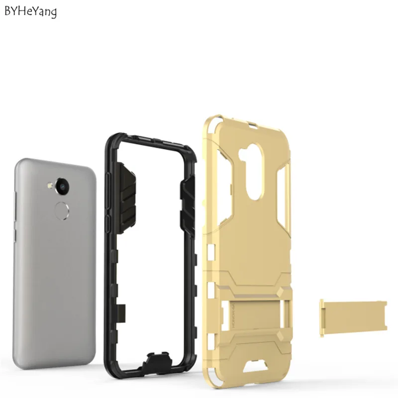 Чехлы BYHeYang для Huawei Honor 6A чехол телефона 2 в 1 подставка держатель ТПУ и ПК жесткий