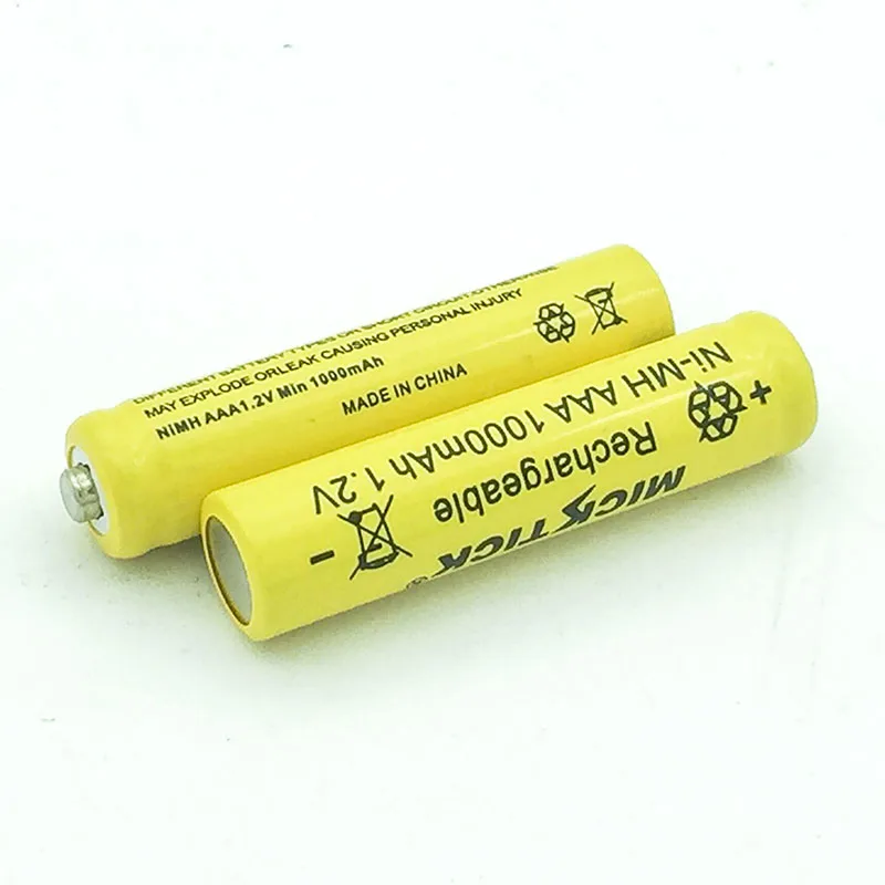 4 шт AA 2600mah MICKTICK аккумуляторная батарея + AAA 1000mah Ni MH 1 2 V 3A фонарик