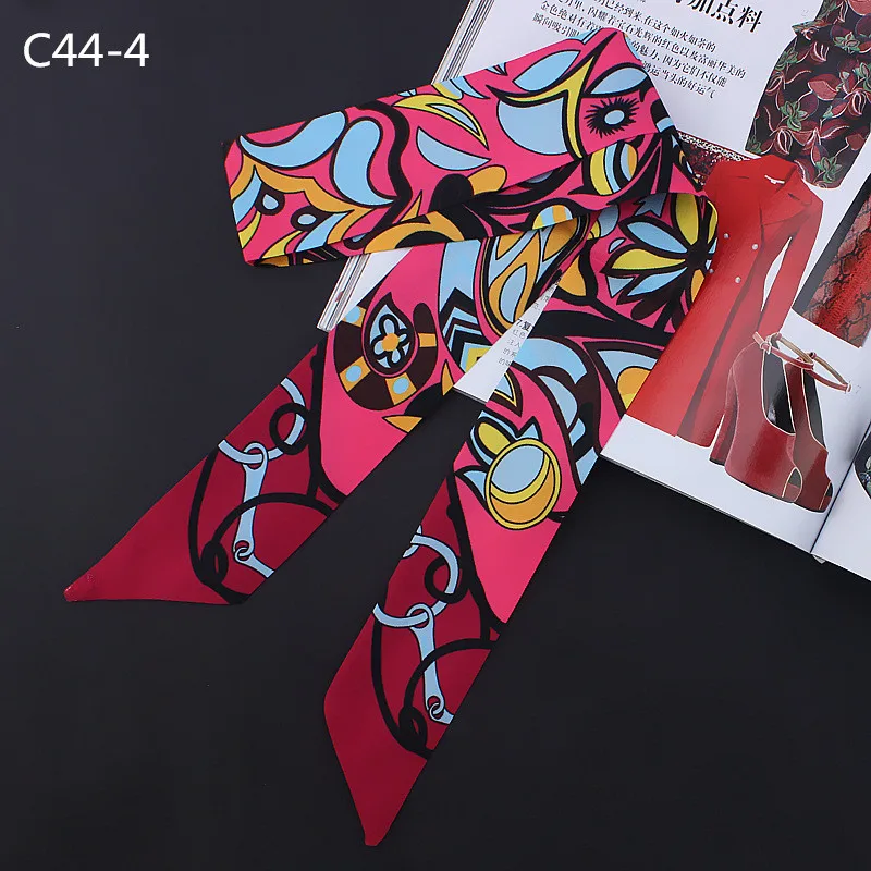 Новинка хит продаж женский маленький шелковый шарф с принтом Lucky Clover модные сумки