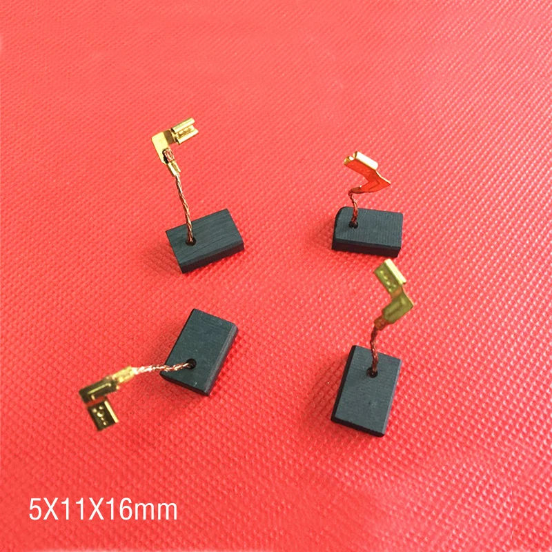 10 шт./лот карбоновые щетки 5X11X16mm для Makita CB 325/329 9553HN 9555NB 9556NB 9558 HR2470 HR2230 и т. Д.|carbon