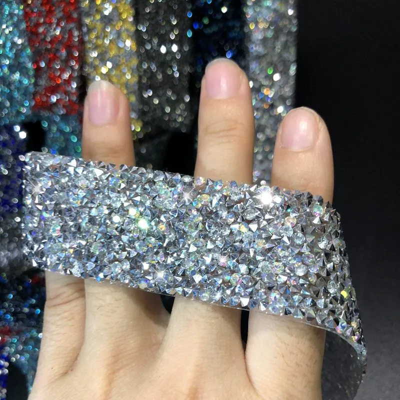 Праджня Цвет исправление горный хрусталь для отделки аппликации Strass цепь стразы