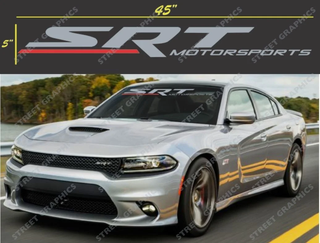 Для SRT MOTORSPORTS. Наклейка на ветровое стекло плакат стикер. Зарядное устройство