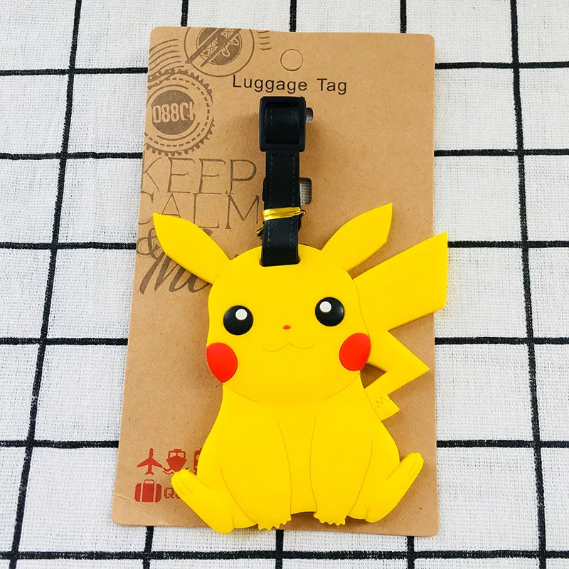 Аниме Покемон брелок ПВХ мужской брелок Пикачу Poke Ball багажная бирка ребенок посадочный талон милый забавный мультфильм женский брелок подарок