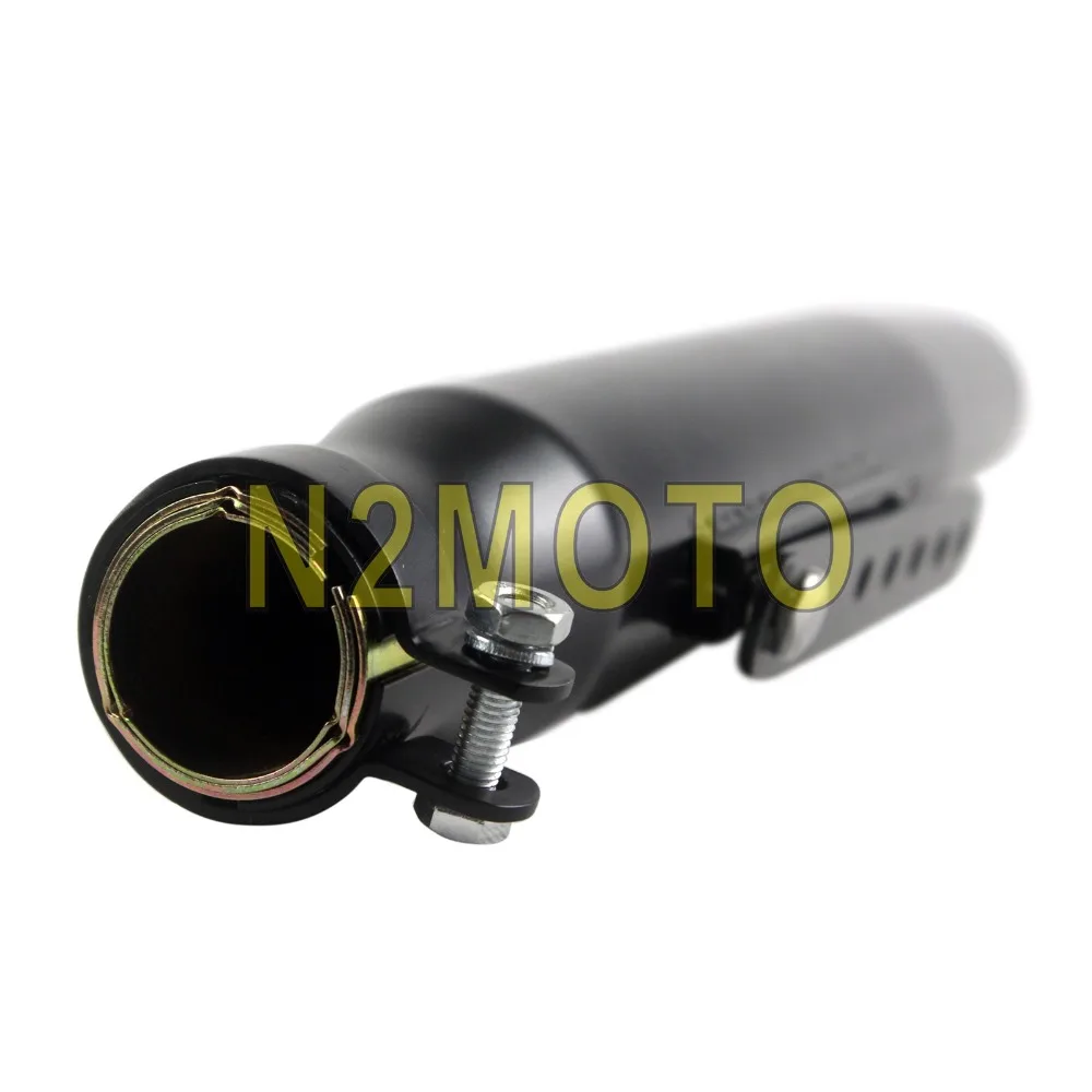 1 пара черные мотоциклы конический глушитель выхлопной трубы для винтажного Кафе
