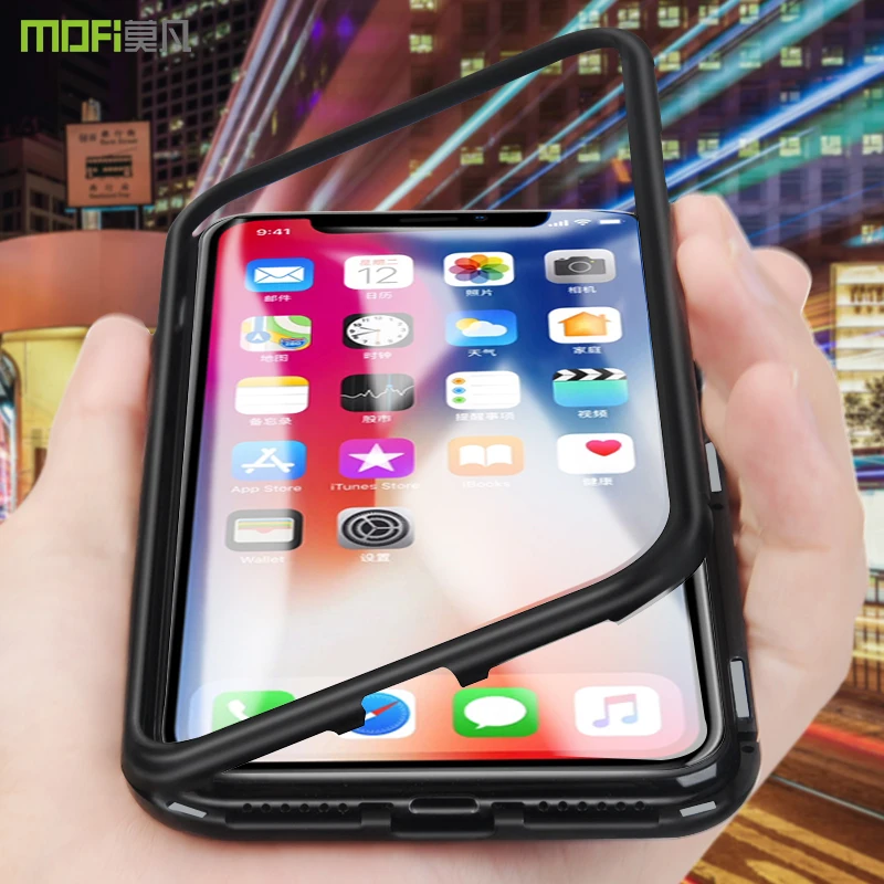 Крышка корпуса ля iphone X MOFI для iphone X, Жесткий Чехол для задней панели из поликарбоната для IP X, мягкий чехол из ТПУ для Apple X, чехол из ткани 5,8''