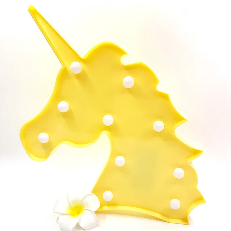 Новинка светодиодный 3D ночник в виде животного украшение для дома единорога