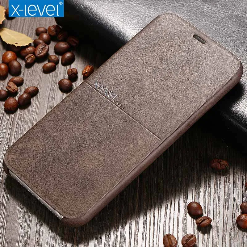X-Level Роскошный кожаный флип-чехол для iPhone 11 Pro Max XS XR X винтажный Гибридный Тонкий чехол для бумажника для iPhone 8 7 6S+ Coque