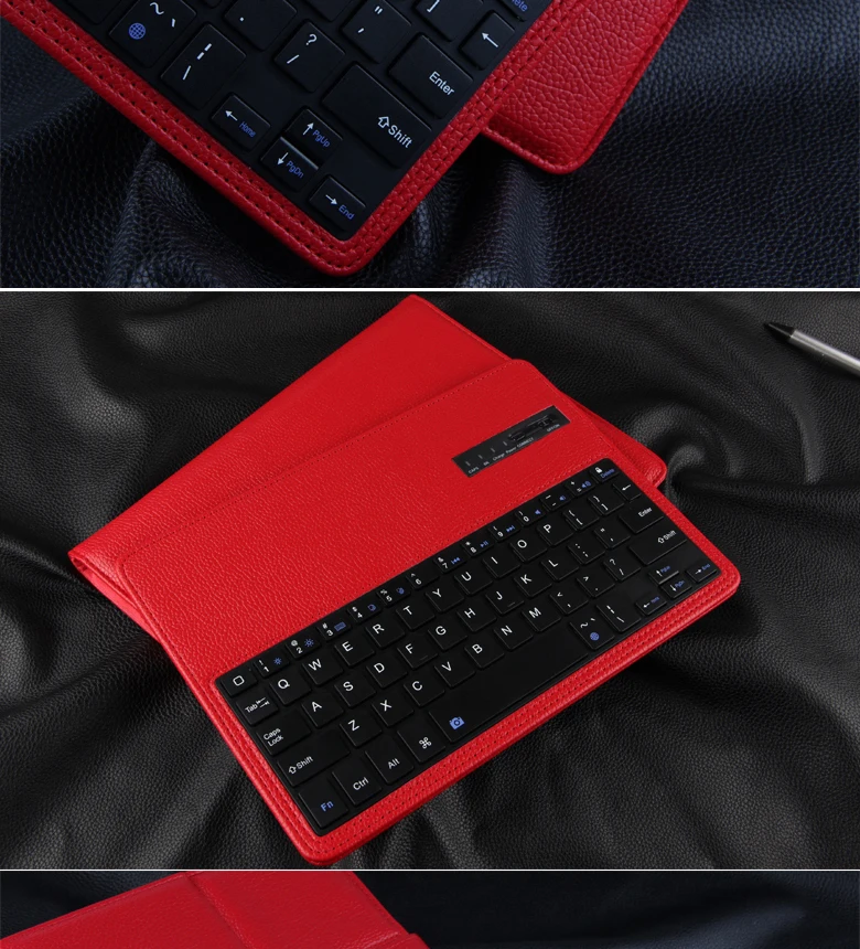 Для iPad 9,7 /5/6/Air 2/Pro 9,7 портфель Folio искусственная кожа Съемная bluetooth-клавиатура чехол+ подарок